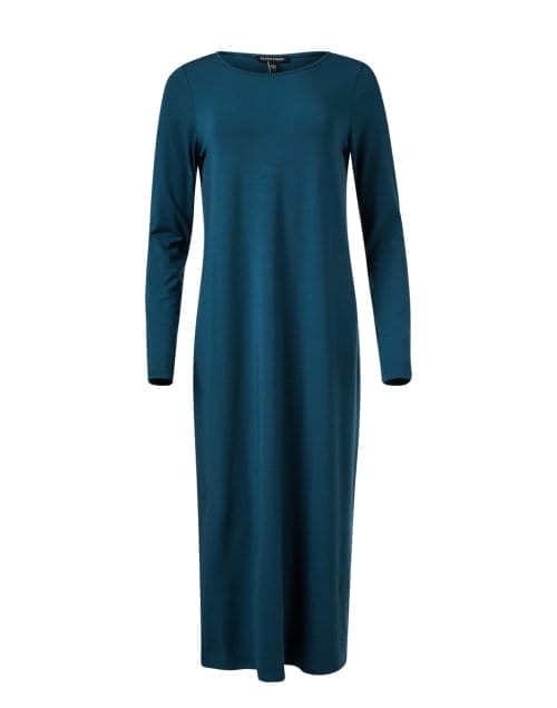 Teal Stretch Jersey Dress