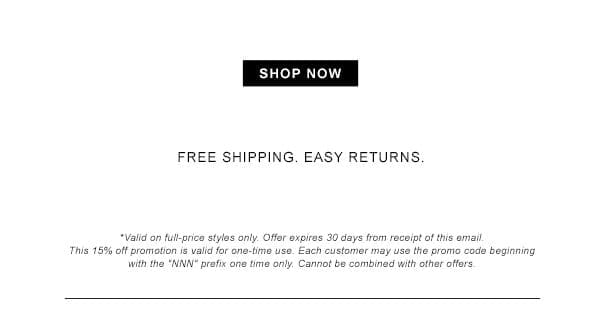 Free Shipping, Easy Returns