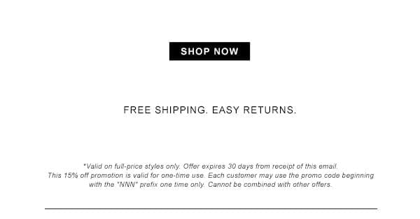 Free Shipping, Easy Returns