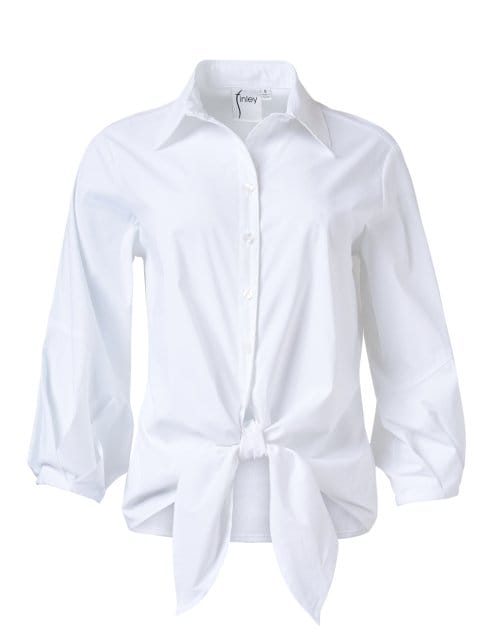 Emmy White Tie Front Shirt