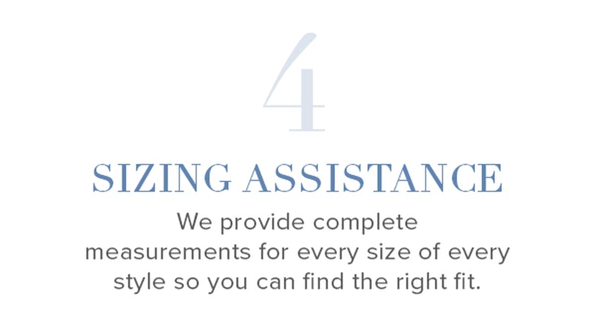 4. Sizing Assistance