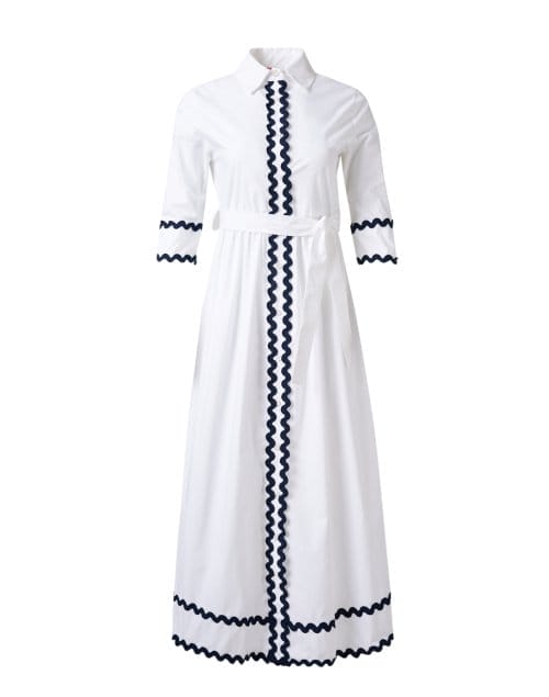 Natalia White Shirt Dress