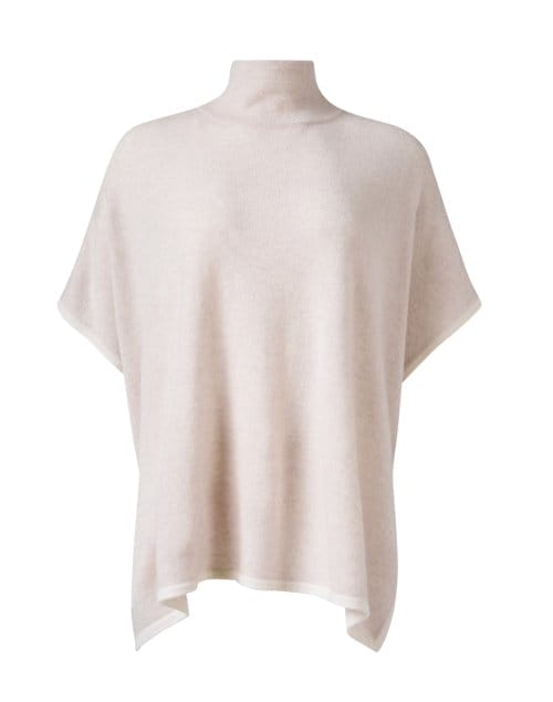 Beige Cashmere Popover Sweater