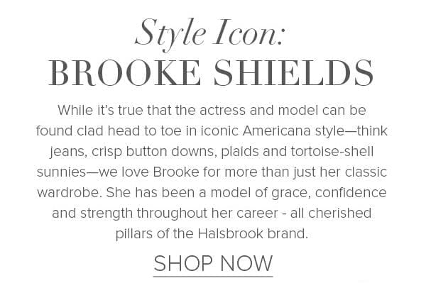 Style Icon: Brooke Shields