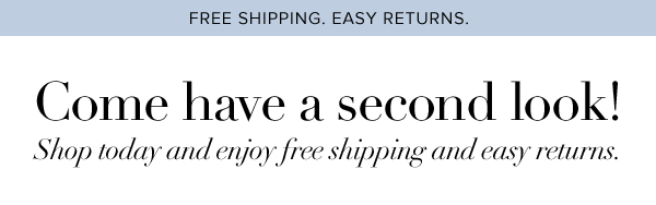 Come have a second look! Shop today and enjoy free shipping and easy returns.
