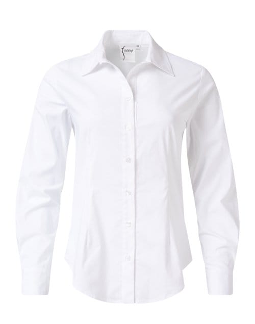 Johnny White Stretch Cotton Shirt