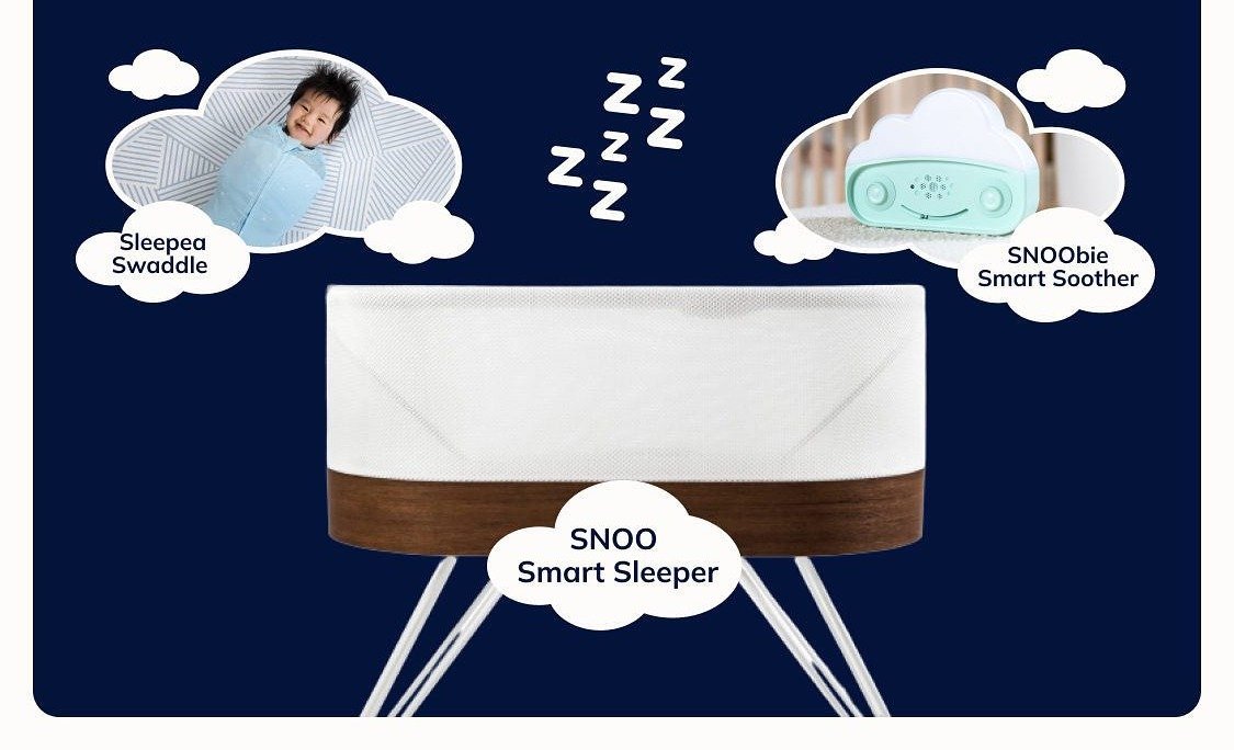 Sleepea Swaddle, SNOObie Smart Soother, SNOO Smart Sleeper