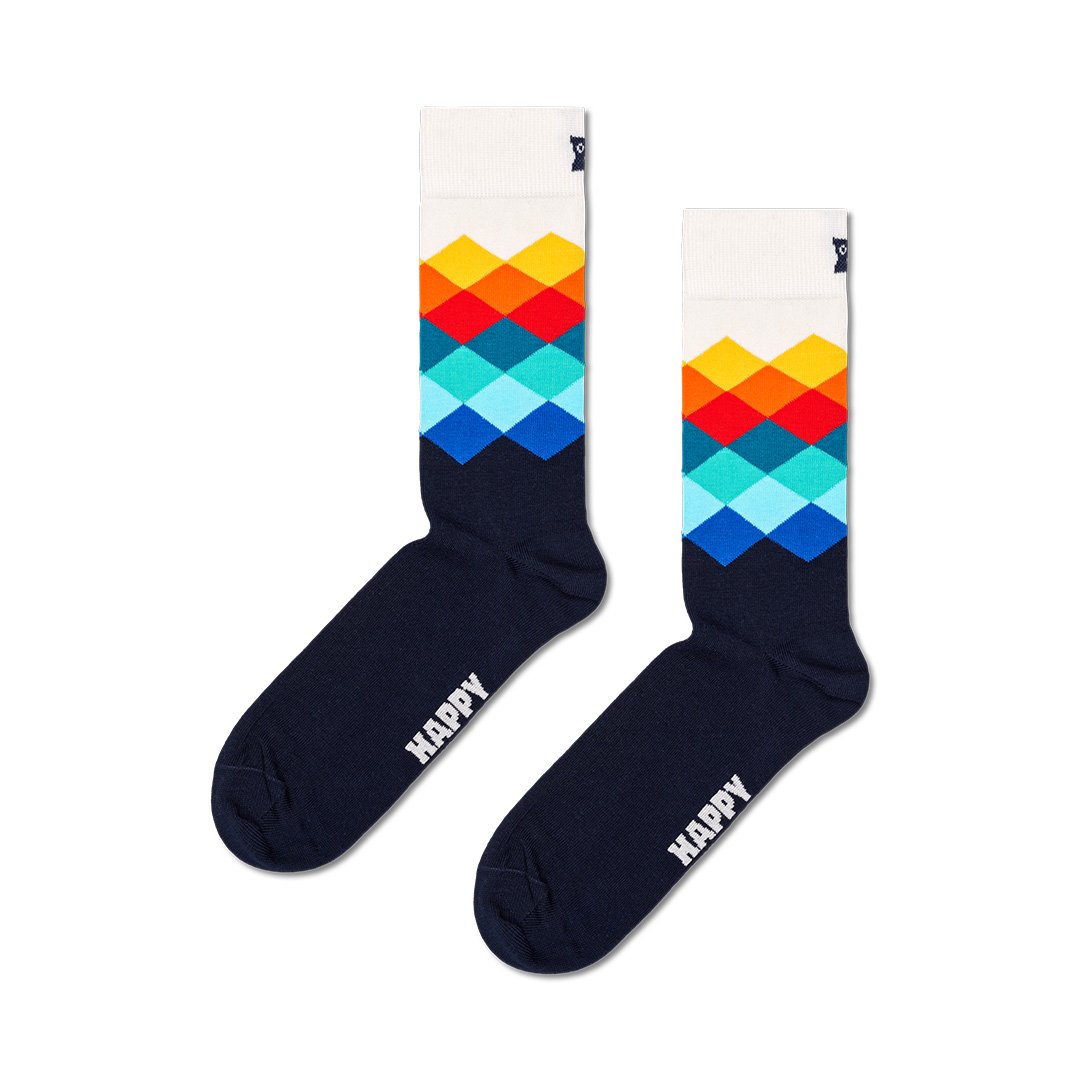 Faded Diamond Sock