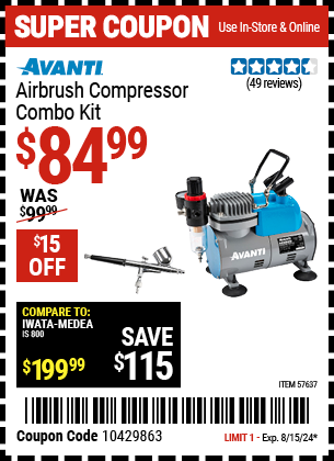 AVANTI: Airbrush Compressor Combo Kit