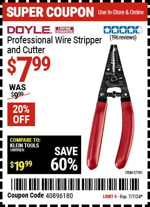 DOYLE: Professional Wire Stripper and Cutter