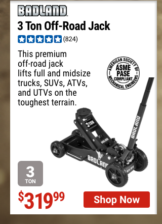 BADLAND: 3 Ton Off-Road Jack