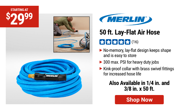 MERLIN: 50 ft. Lay-Flat Air Hose