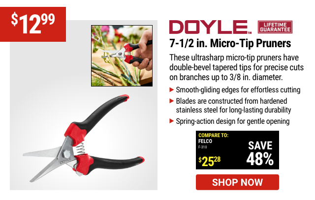 DOYLE: 7-1/2 in. Micro-Tip Pruners