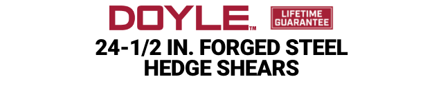 DOYLE: 24-1/2 in. Forged Steel Hedge Shears - mobile