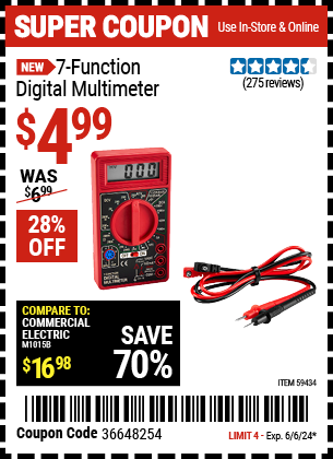 HFT: 7-Function Digital Multimeter