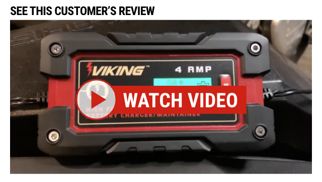 VIKING: 4Amp Fully Automatic Microprocessor-Controlled Battery Charger/Maintainer - video