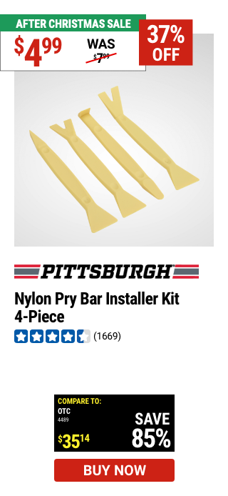 PITTSBURGH AUTOMOTIVE: Nylon Pry Bar Installer Kit, 4 Piece