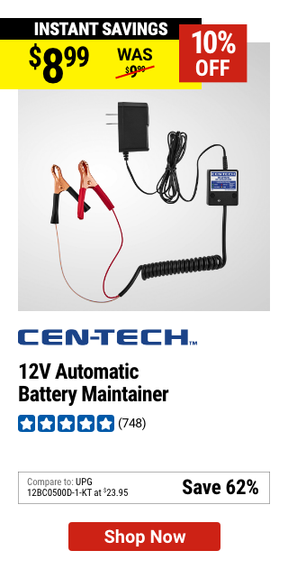 CEN-TECH: 12V Automatic Battery Maintainer