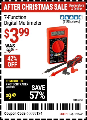 HFT: 7-Function Digital Multimeter