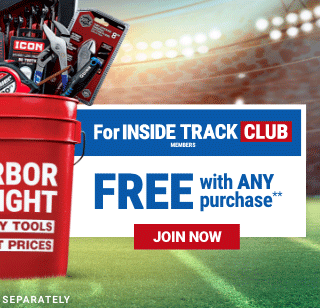 For INSIDE TRACK CLUB. FREE with ANY purchase. JOIN NOW.
