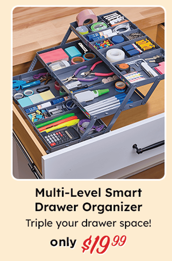 Triple your drawer space!