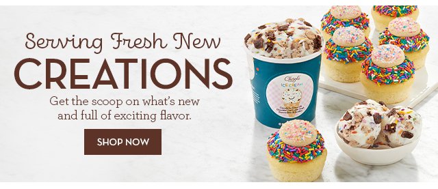 Serving Fresh New Creations - Get the scoop on what’s new and full of exciting flavor.