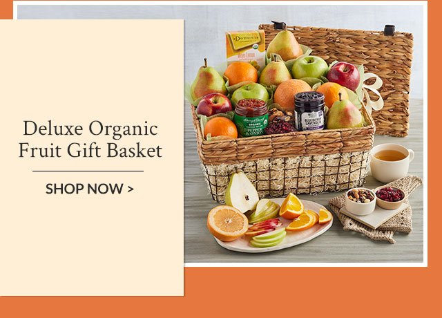 Deluxe Organic Fruit Gift Basket