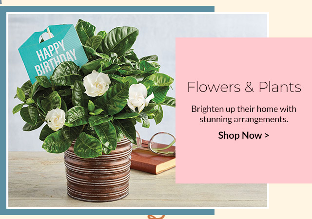 Flowers & Plants - Brighten up their home with stunning arrangements.