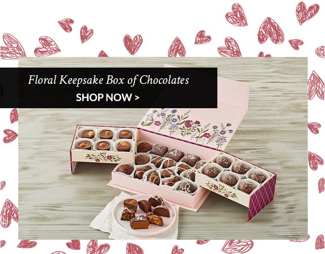 Floral Keepsake Box of Chocolates