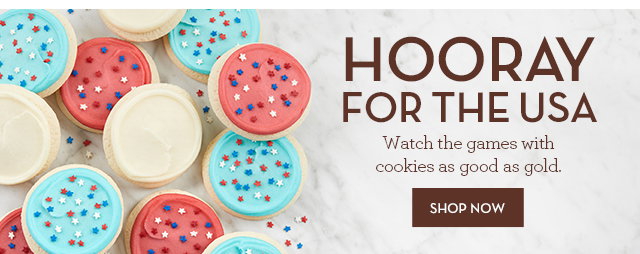 Hoory for the USA - Watch the games with cookies as good as gold.