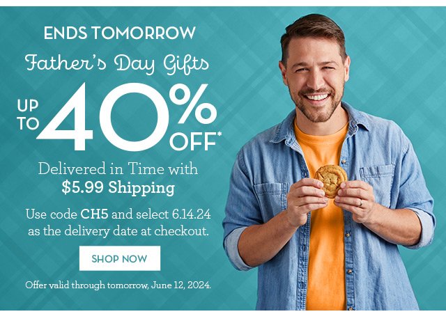 Ends Tomorrow - Father's Day Gifts - Up to 40% Off Delivered in Time with \\$5.99 Shipping