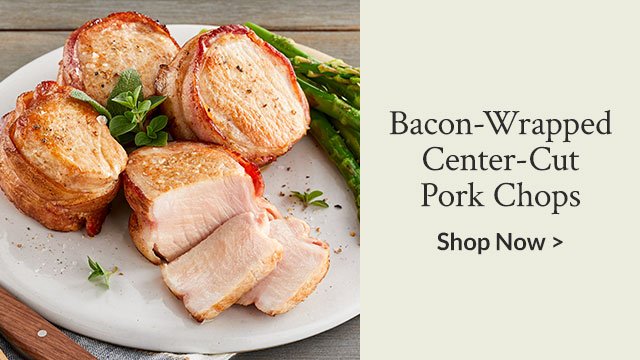 Bacon-Wrapped Center-Cut Pork Chops