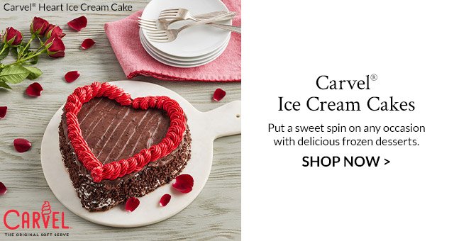 Carvel® Ice Cream Cakes - Put a sweet spin on any occasion with delicious frozen desserts.