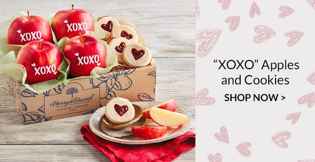 “XOXO” Apples and Cookies