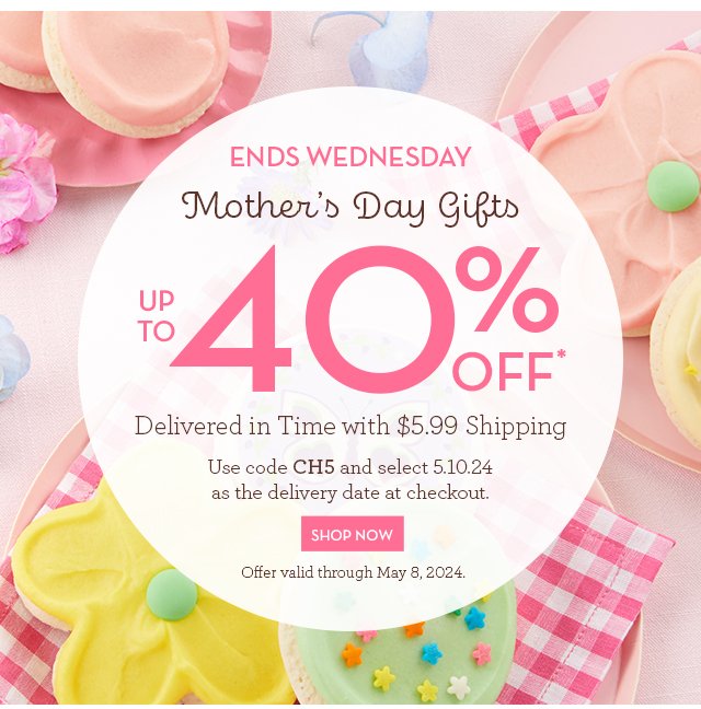 Mother's Day Gifts - Up to 40% Off - Delivered in Time with \\$5.99 shipping