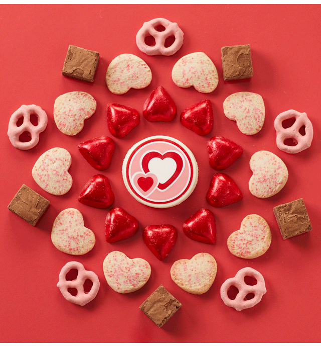Ends Friday! Lots of Love to Go Around - Up to 40% Off - Share awe-inspiring Valentine’s Day cookie gifts with family, friends, and classmates.