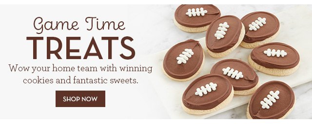 Game Time Treats - Wow your home team with winning cookies and fantastic sweets.