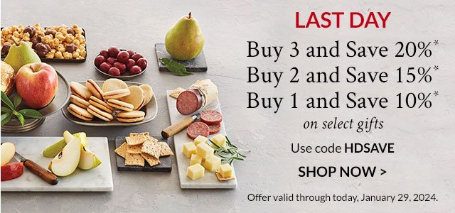 LAST DAY - Save 20%