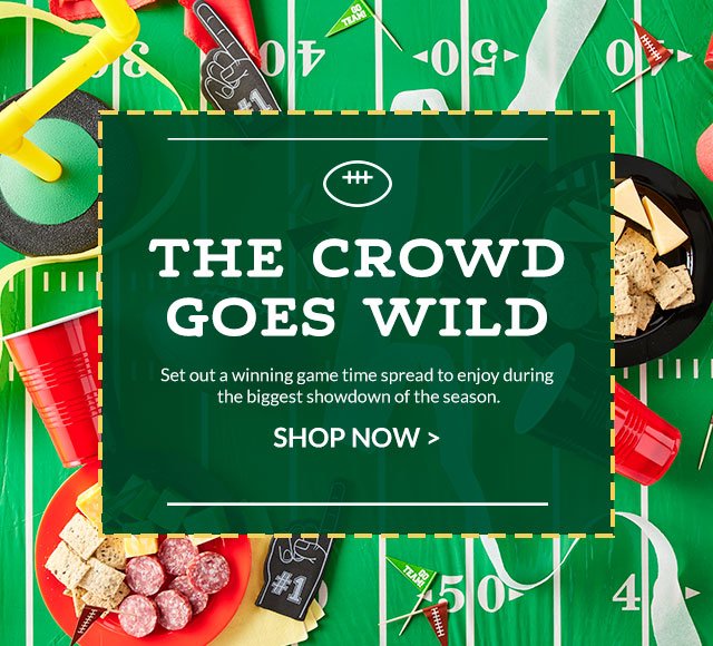 The Crowd Goes Wild - Set out a winning game time spread to enjoy during the biggest showdown of the season.