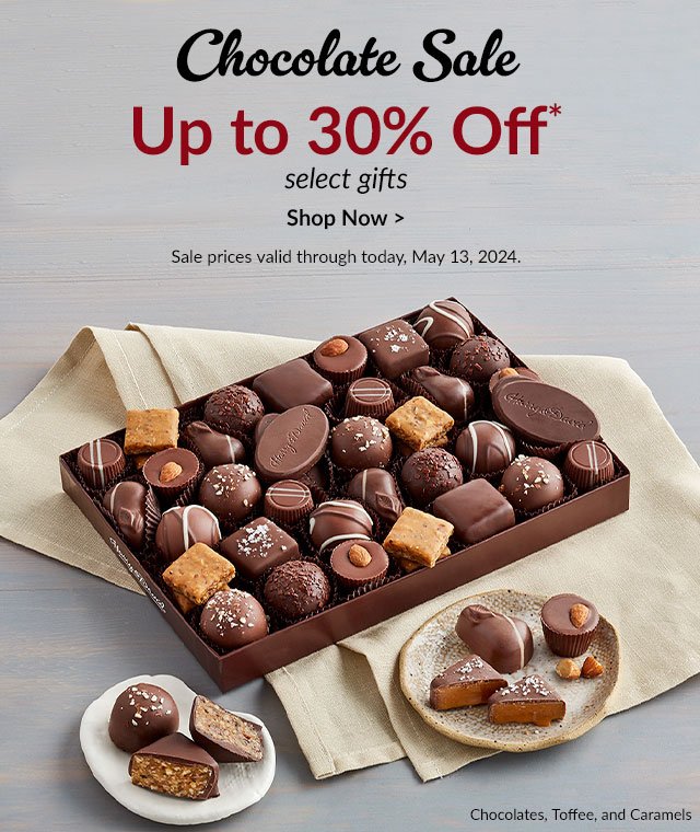 Chocolate Sale - Up to 30% Off