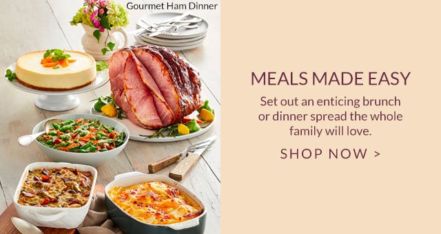 Meals Made Easy - Set out an enticing brunch or dinner spread the whole family will love.