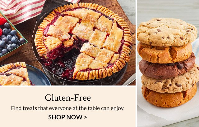 Gluten-Free - Find treats that everyone at the table can enjoy.