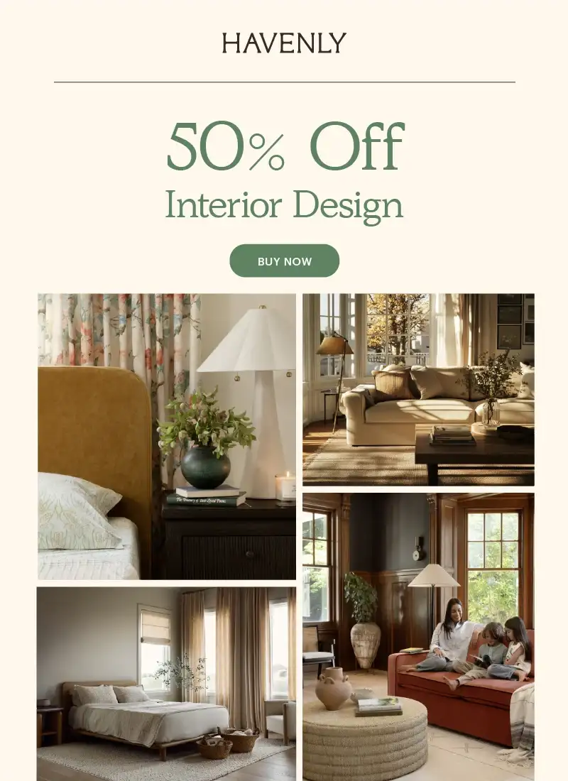 50% off Interior Design