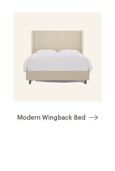 Modern Wingback Bed