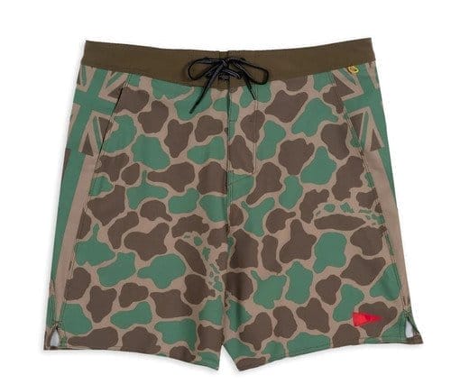 Florence Marine X Pro Hawaii Camo Boardshort-Grn Camo