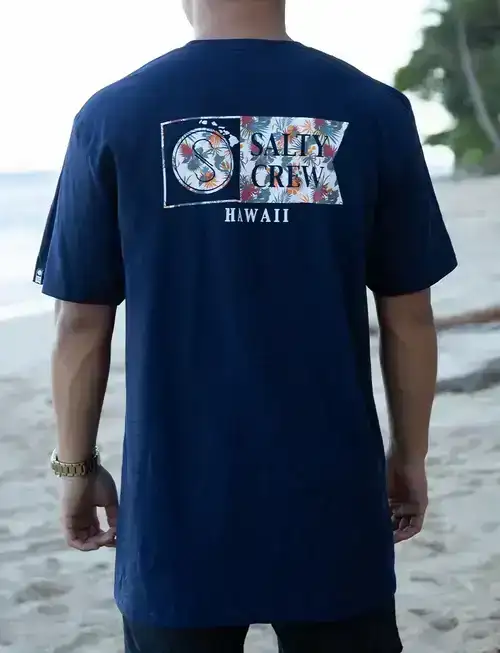 Salty Crew Alpha Tropics Tee-Navy