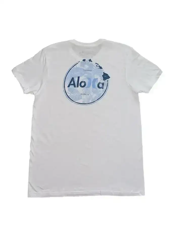 HURLEY EVERY DAY CIRCLE ALOHA TEE - WHITE