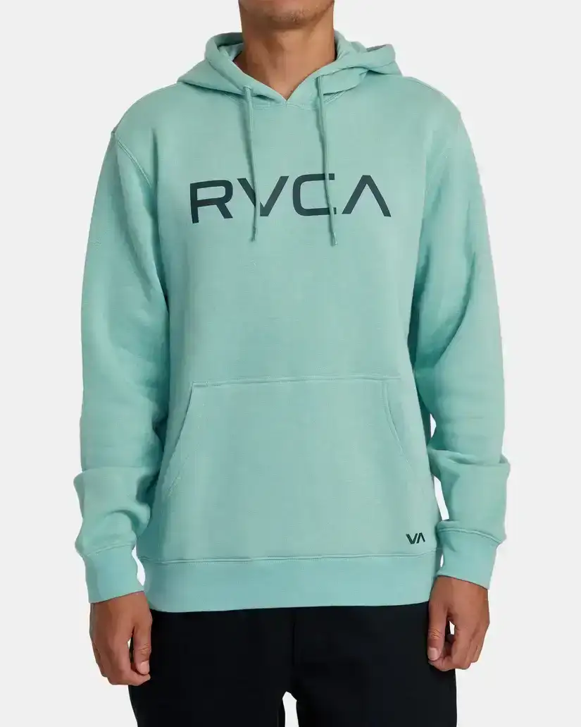 RVCA BIG RVCA HOODIE - GRANITE GREEN