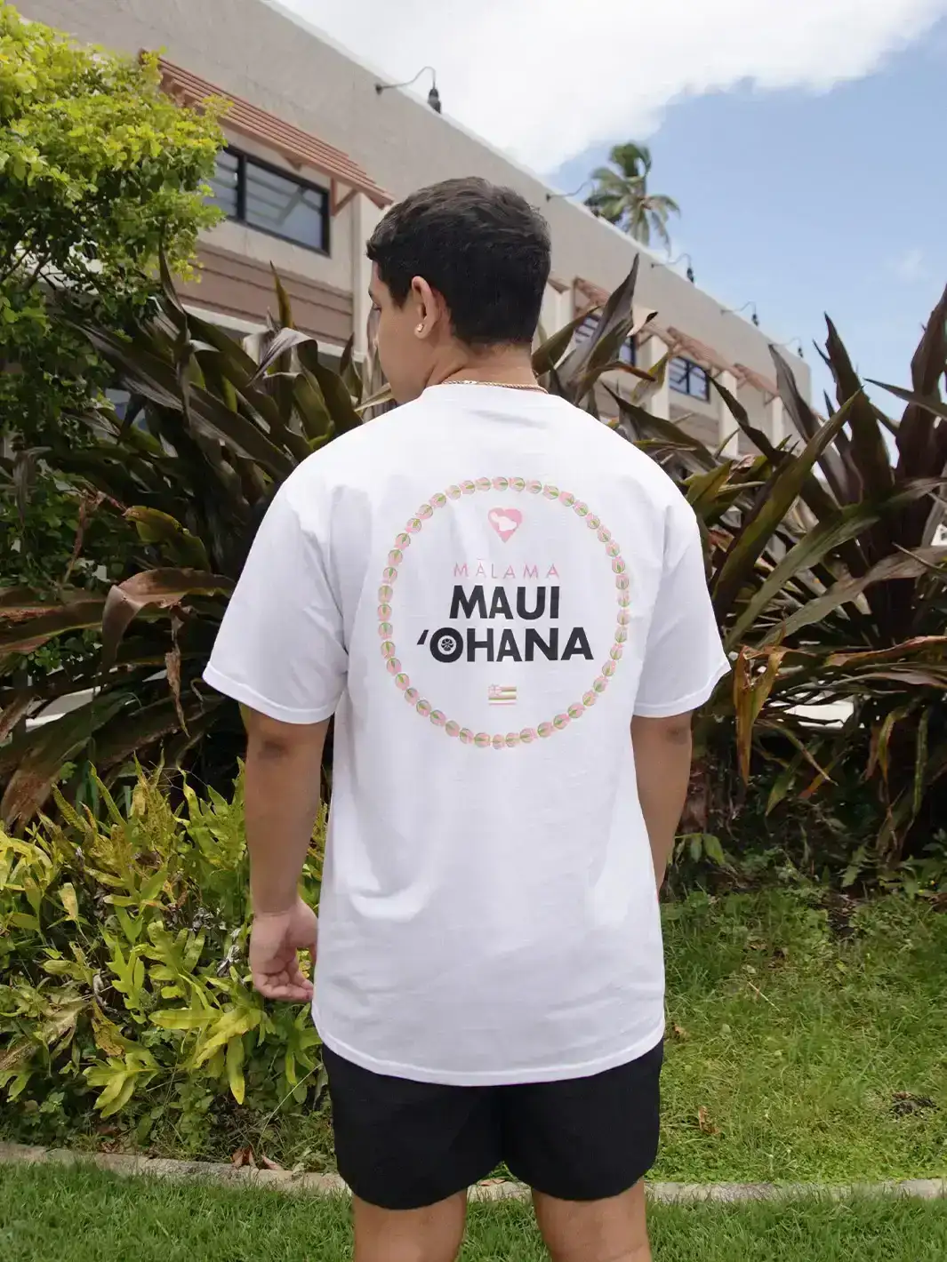 HIC MALAMA MAUI OHANA MENS TEE - WHITE