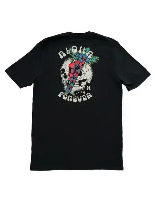 Hurley EVD Aloha Forever Tee-Black